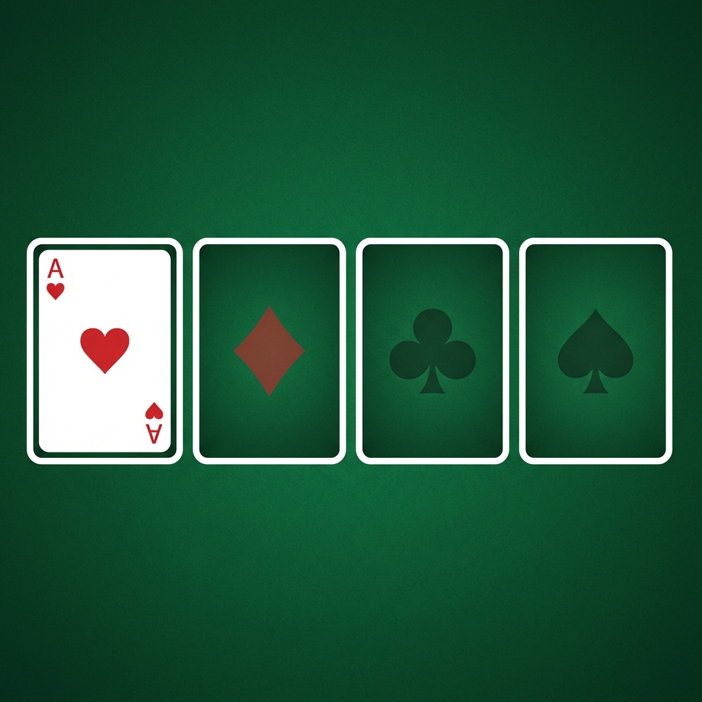 Solitaire Foundation piles with suit symbols